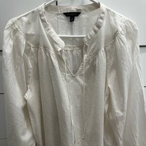 Banana Republic long sleeve white shirt